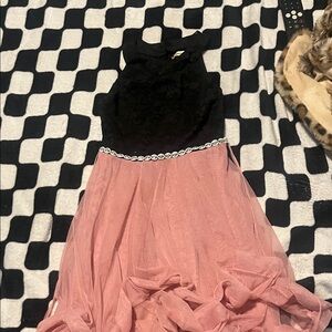 Speechless Black and Pink Formal Kids Dress